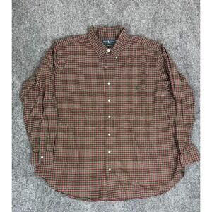 Ralph Lauren Classic Fit Plaid Button Down Shirt Men's Red Green  Size 2XB Big